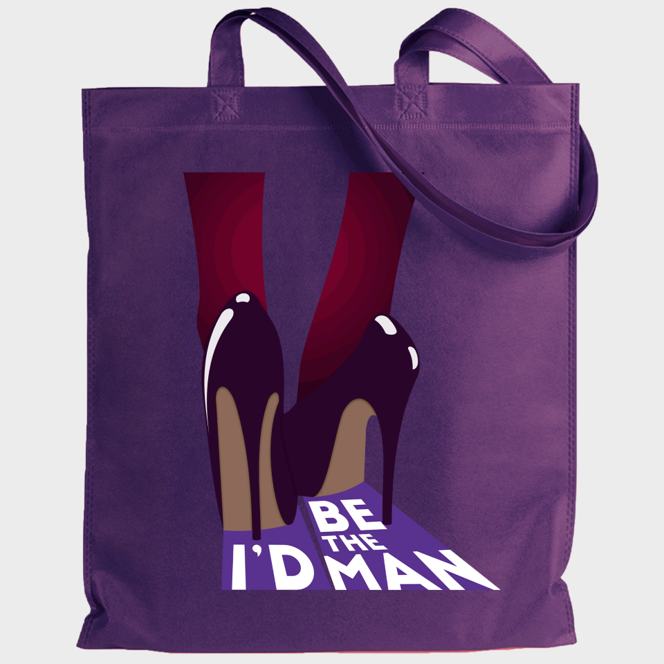 Tote bag para el día de la mujer diseño I'd Be The Man