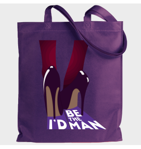 Tote bag para el día de la mujer diseño I'd Be The Man