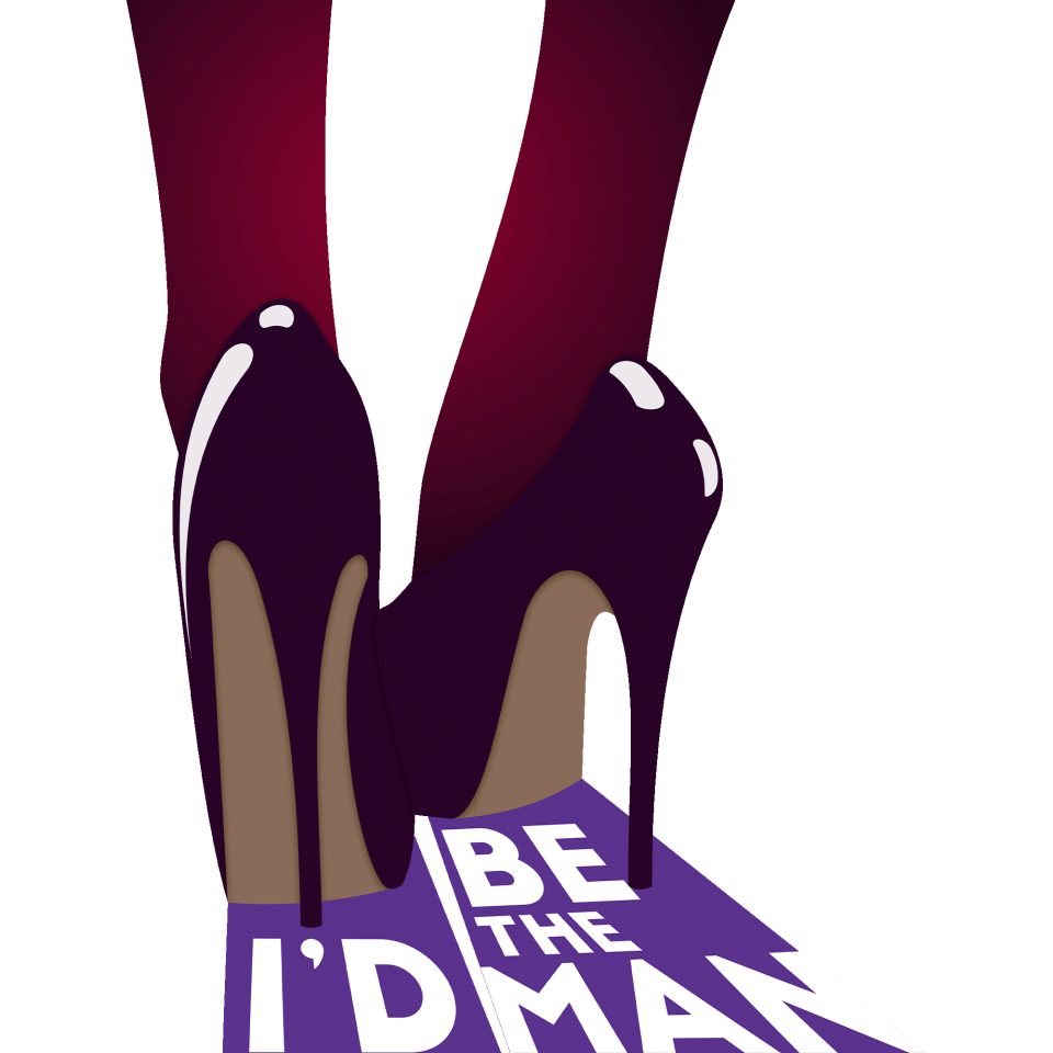 Tote bag para el día de la mujer diseño I'd Be The Man