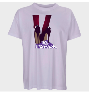 Camiseta oversize hombre para el día de la mujer diseño I'd Be The Man