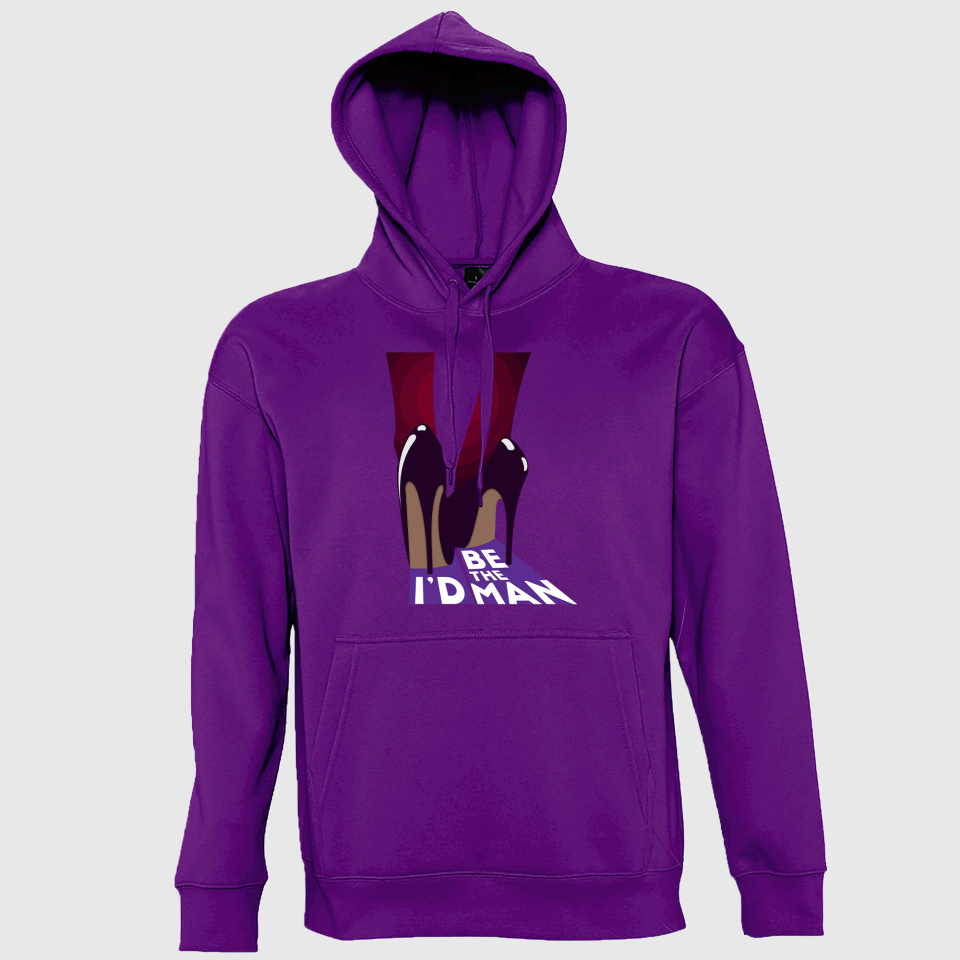 Sudadera con capucha para el día de la mujer diseño I'd Be The Man
