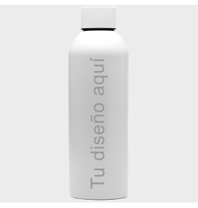 Botella blanca de acero inoxidable 800 ml personalizado