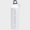 Bidón blanco de aluminio 800 ml personalizado