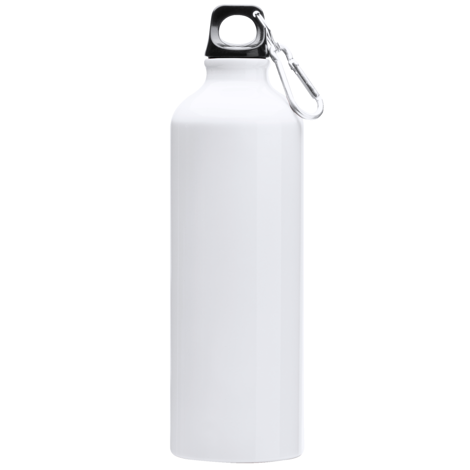 Bidón blanco de aluminio 800 ml personalizado