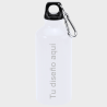 Bidón blanco de aluminio 400 ml personalizado