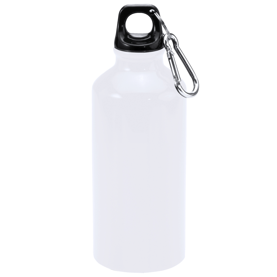 Bidón blanco de aluminio 400 ml personalizado