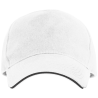 Gorra algodón 5 paneles con contraste en la visera