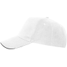 Gorra algodón 5 paneles con contraste en la visera