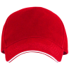 Gorra algodón 5 paneles con contraste en la visera