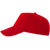 Gorra algodón 5 paneles con contraste en la visera