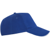Gorra algodón 5 paneles con contraste en la visera