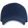 Gorra algodón 5 paneles con contraste en la visera