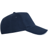 Gorra algodón 5 paneles con contraste en la visera