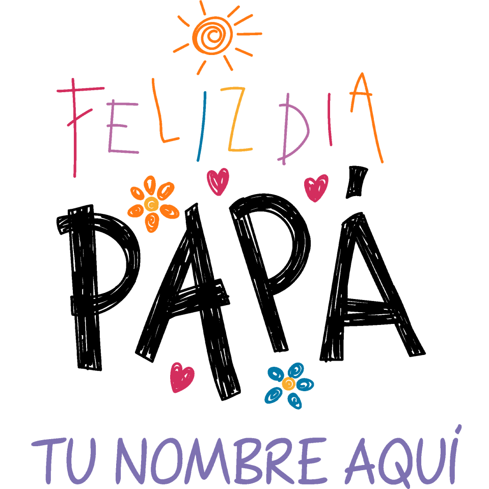 Bidón de aluminio para el día del padre diseño Feliz Día Papá