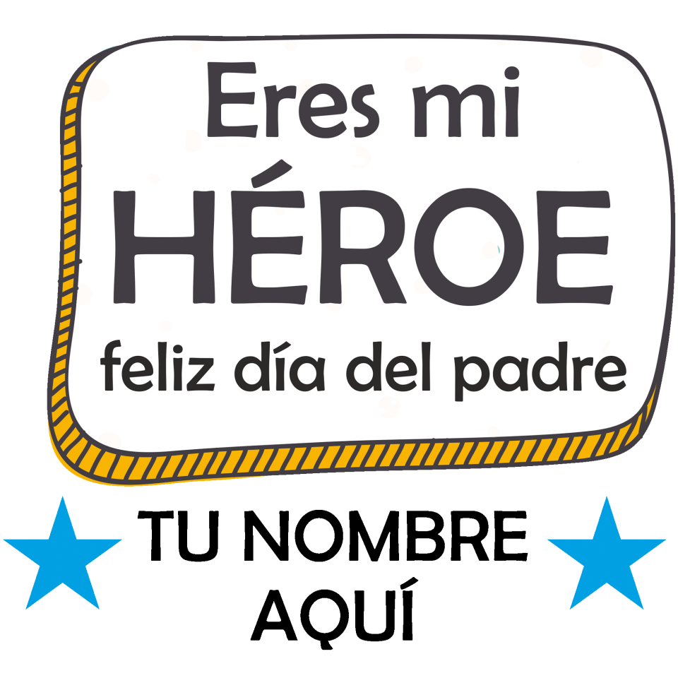 Bidón de aluminio para el día del padre diseño Héroe