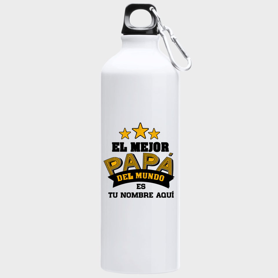 Bidón de aluminio para el día del padre diseño Mejor Papá