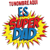 Bidón de aluminio para el día del padre diseño Superdad