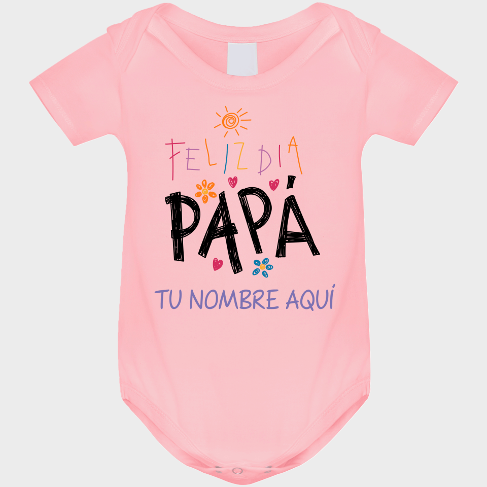Body bebé para el día del padre diseño Feliz Día Papá