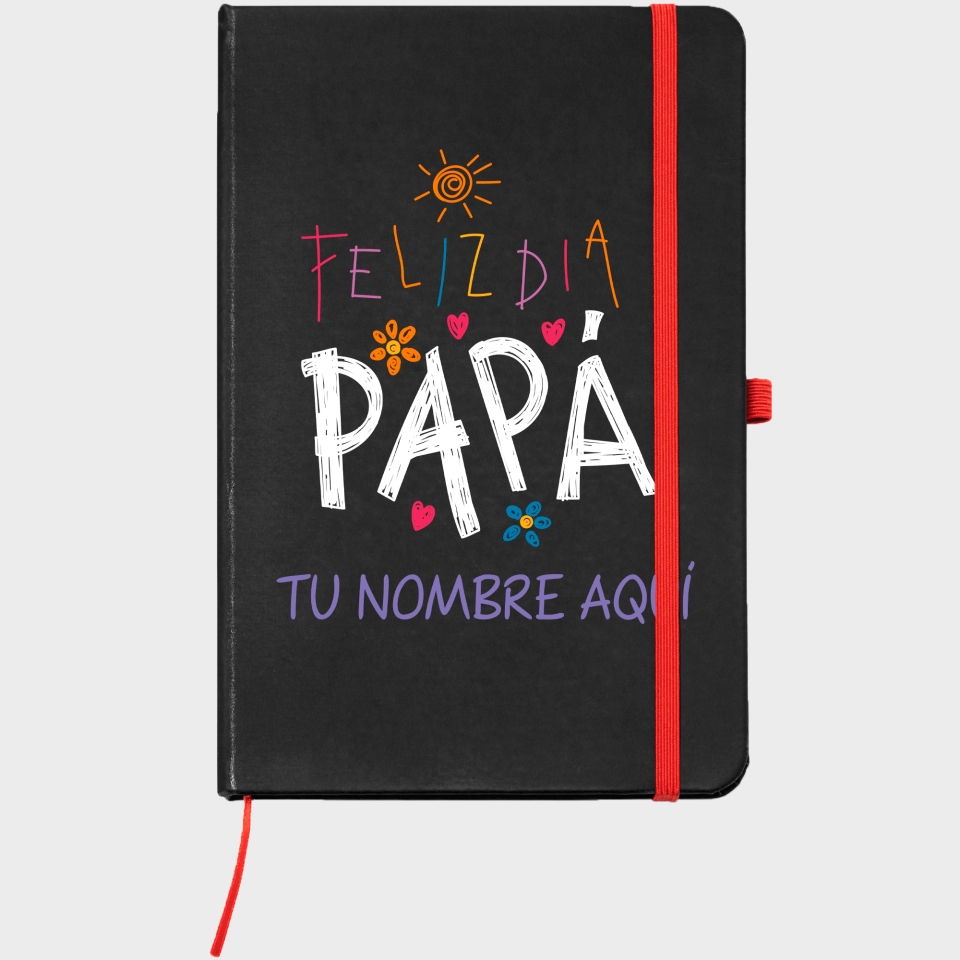 Bloc de notas A5 para el día del padre diseño Feliz Día Papá