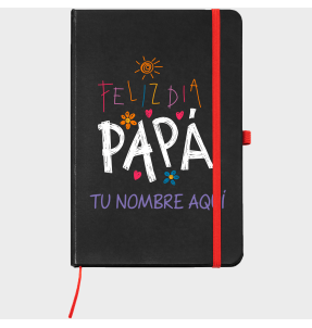 Bloc de notas A5 para el día del padre diseño Feliz Día Papá