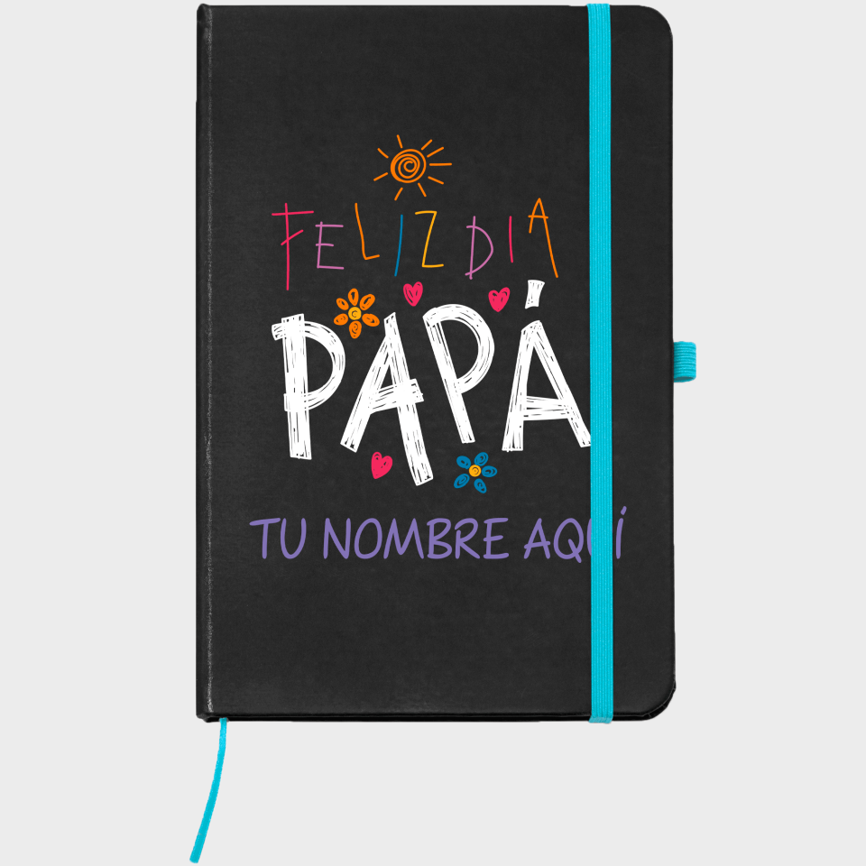Bloc de notas A5 para el día del padre diseño Feliz Día Papá