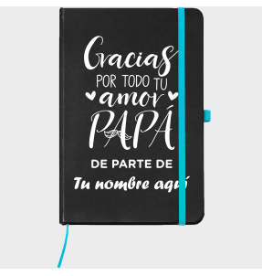 Bloc de notas A5 para el día del padre diseño Gracias Por Tu Amor