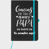 Bloc de notas A5 para el día del padre diseño Gracias Por Tu Amor