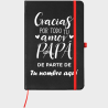 Bloc de notas A5 para el día del padre diseño Gracias Por Tu Amor