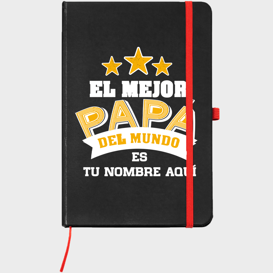 Bloc de notas A5 para el día del padre diseño Mejor Papá