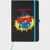 Bloc de notas A5 para el día del padre diseño SuperDad