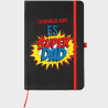 Bloc de notas A5 para el día del padre diseño SuperDad