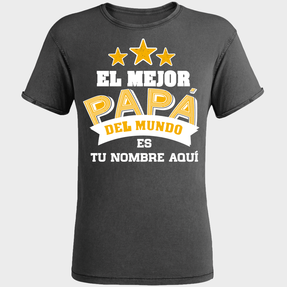 Camiseta efecto jeans para el día del padre diseño Mejor Papá