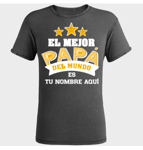 Camiseta efecto jeans para el día del padre diseño Mejor Papá