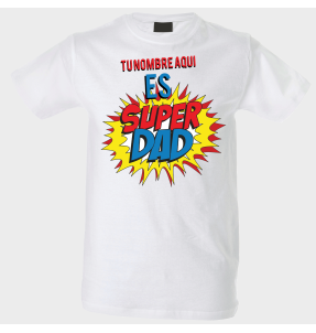 Camiseta para el día del padre diseño SuperDad