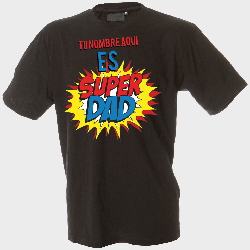 Camiseta para el día del padre diseño SuperDad