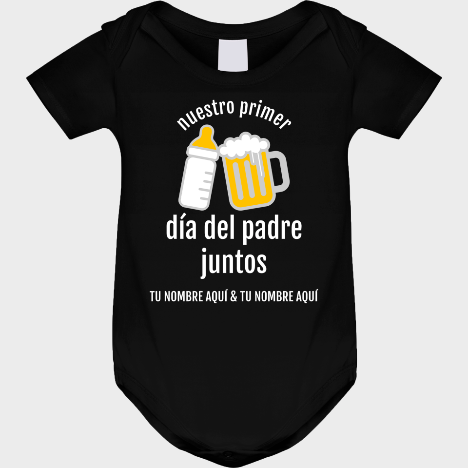 Body bebé para el día del padre diseño Primer Día