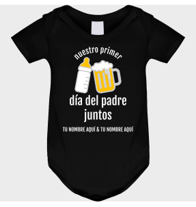 Body bebé para el día del padre diseño Primer Día