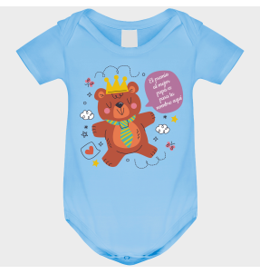Body bebé para el día del padre diseño Oso