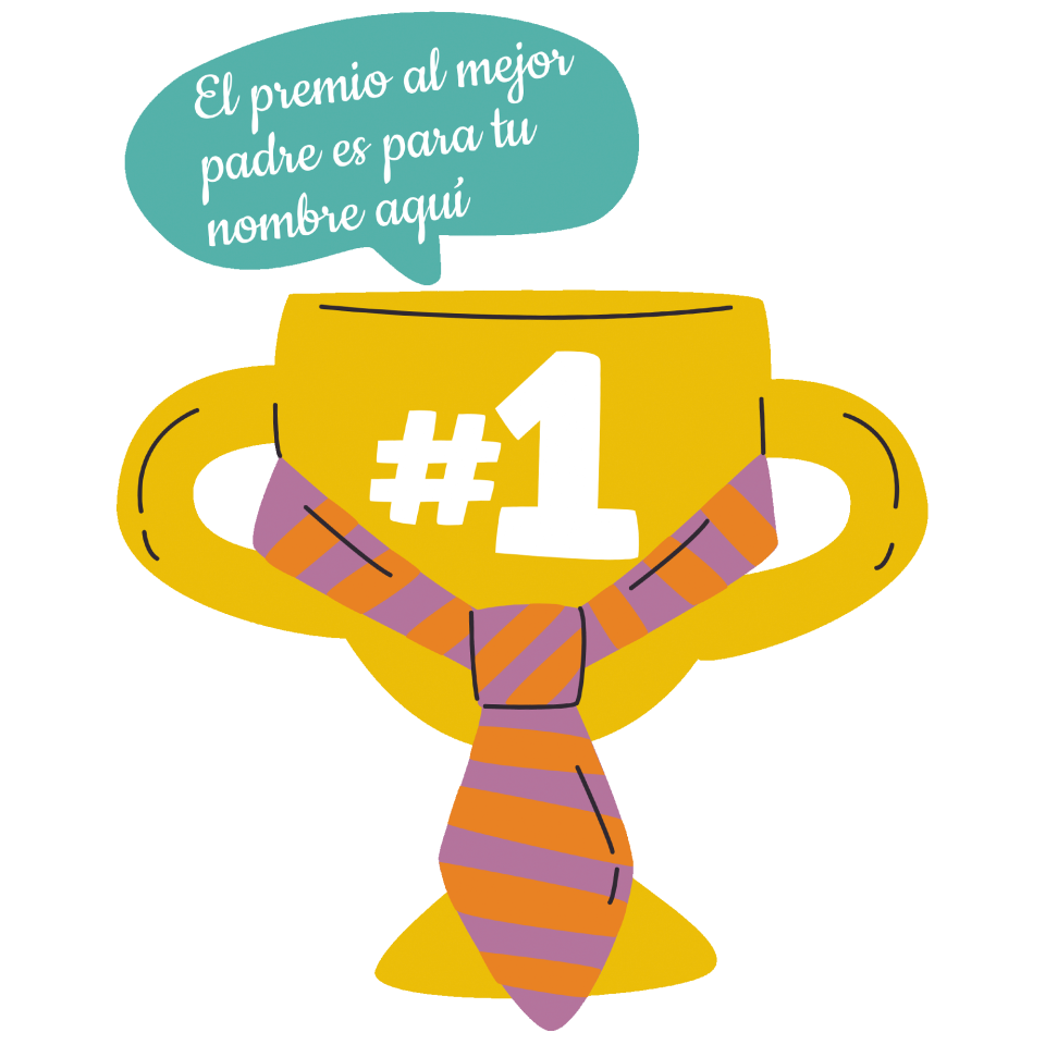 Taza negra para el día del padre diseño Copa