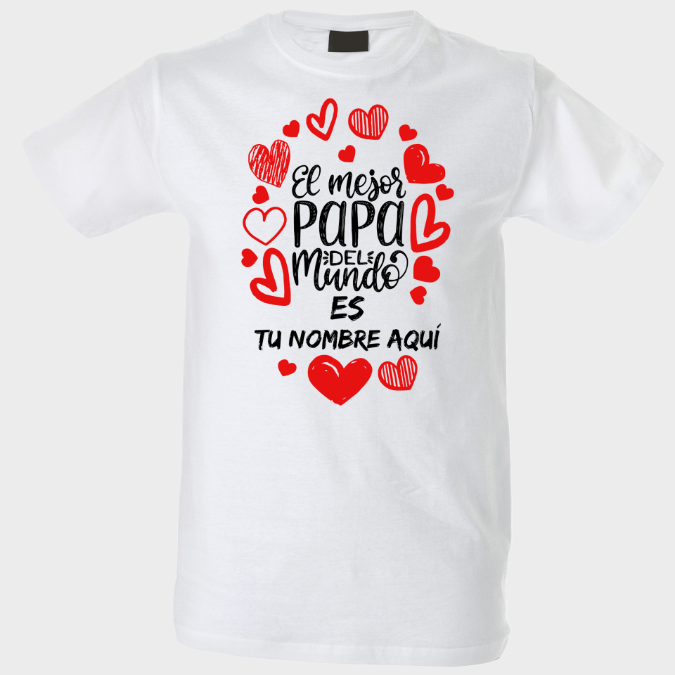 Camiseta para el día del padre diseño El Mejor Papá Del Mundo