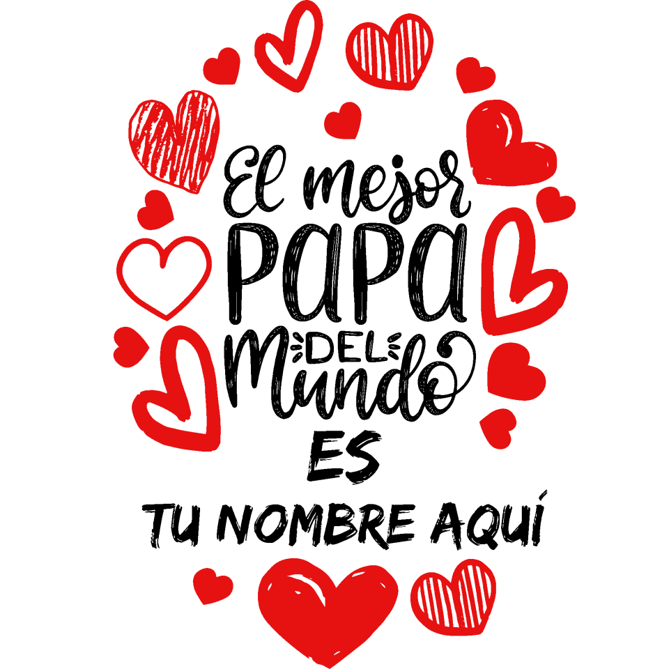 Camiseta para el día del padre diseño El Mejor Papá Del Mundo