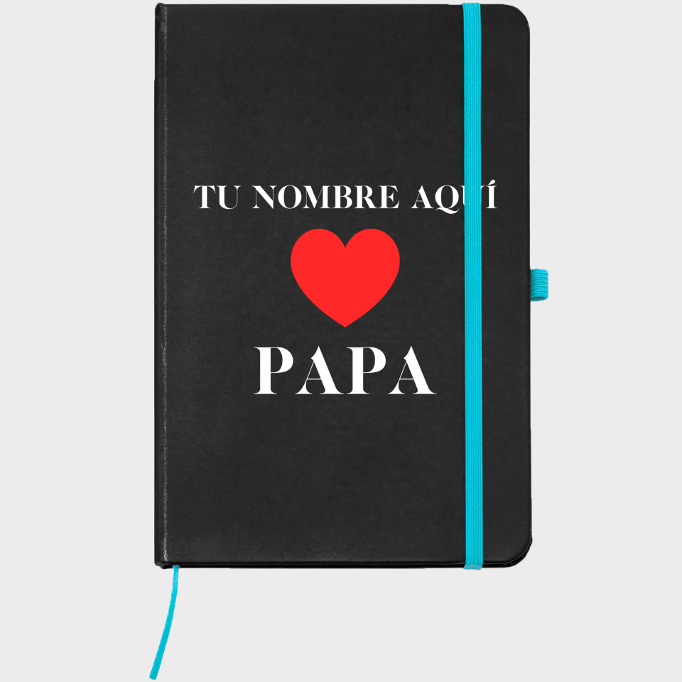 Bloc de notas A5 para el día del padre diseño Love