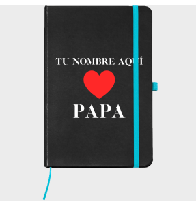Bloc de notas A5 para el día del padre diseño Love