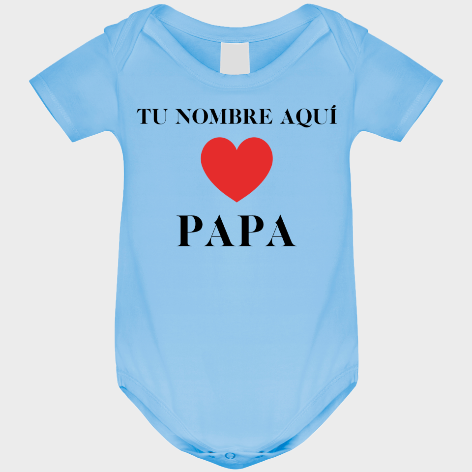 Body bebé para el día del padre diseño Love