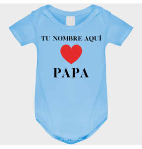 Body bebé para el día del padre diseño Love