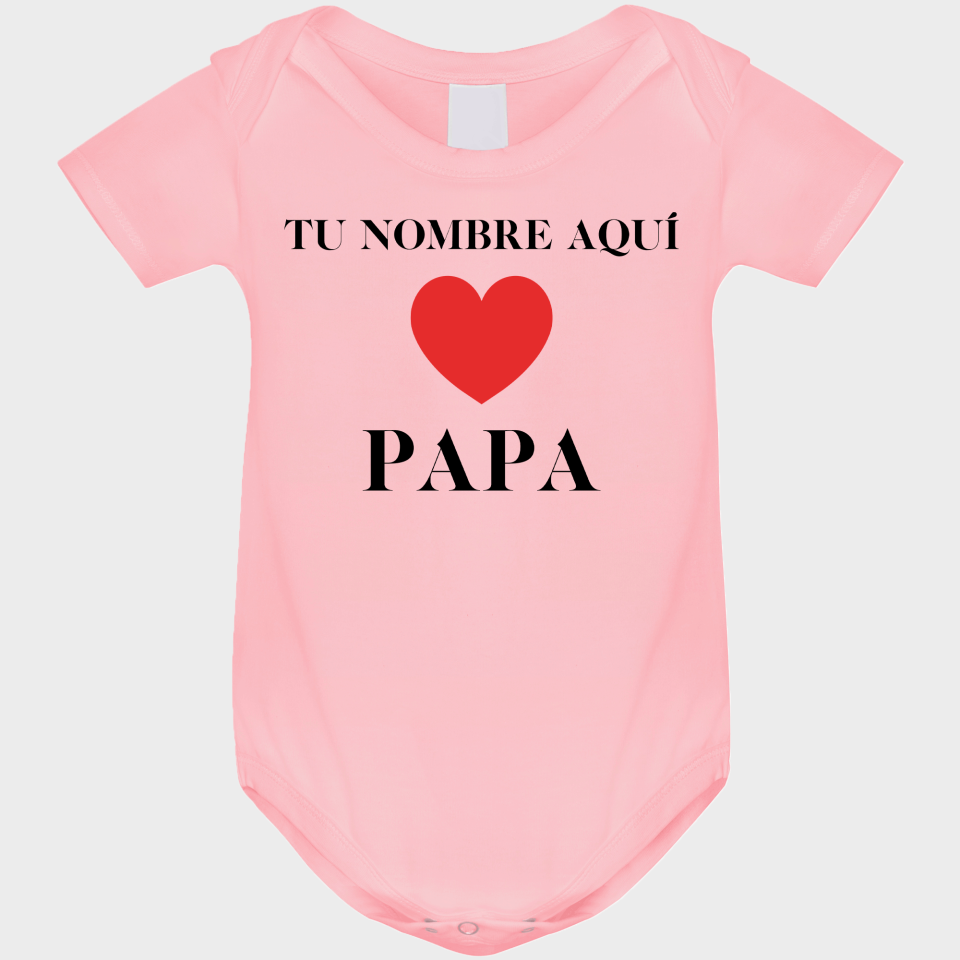 Body bebé para el día del padre diseño Love