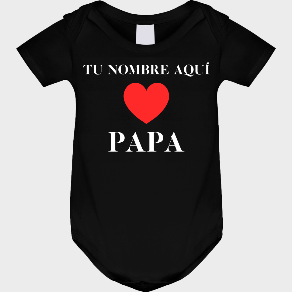 Body bebé para el día del padre diseño Love