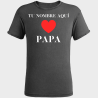 Camiseta efecto jeans para el día del padre diseño Love