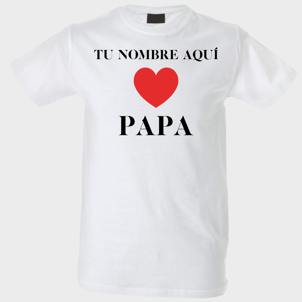 Camiseta para el día del padre diseño Love