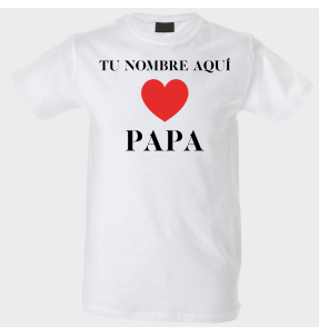 Camiseta para el día del padre diseño Love